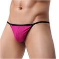 thumbnail image 4 of Mens Underwear Men Casual Solid Thong Low Waist Breathable Briefs Pants, 4 of 4