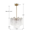 thumbnail image 6 of ADD-300-AG-CL Crystorama Lighting Addis - 4 Light Chandelier-13.75 Inches Tall and 17.75 Inches Wide-Aged Brass Finish-Clear Glass Color, 6 of 12