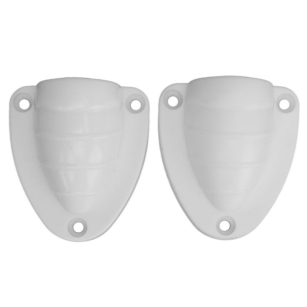 TKSE Cubierta De Ventilación De Cable De Alambre Marino, 2 Piezas Cubierta De Ventilación De Cable De Alambre Marino De Plástico Con 3 Orificios Para Tornillos Ventilador De Cubierta De Plástico Para