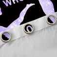 thumbnail image 4 of Castle Fairy Gymnastics Dance Blackout Curtains Set of 2 (52x84 Each) for Girls Female Women,Dreamy Princess Window Curtains,Gradient Bling Glitter Curtains and Drapes,Ultra Soft Home Decor, 4 of 6