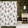thumbnail image 2 of Manfei Rustic Animal Mallard Shower Curtain 72Wx72L,Farmhouse Cabin Bathroom Curtain, 2 of 5