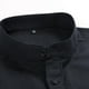 thumbnail image 5 of Blusa y camisa de manga larga con cuello alto para hombre, informal, de color liso, con cuello alto, manga larga, bolsillo con medio botón, blusa de poliéster para hombre, 5 of 5