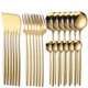 thumbnail image 1 of Juego de cubiertos de 24 piezas, cuchillo inoxidable, tenedor, cuchara, cubiertos, vajilla, 1 of 4