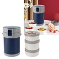 thumbnail image 1 of 2L  Container For Hot Food, 304 Stainless Steel Insulated Food Jar 3 Tier Lunch Box with Double Layer Vacuum Insulation Technology, 1 of 7