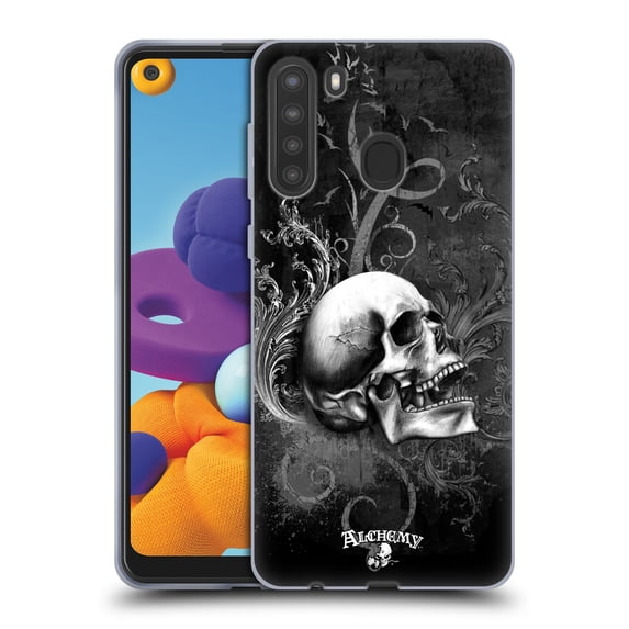 Head Case Designs Officially Licensed Alchemy Gothic Skull De Profundis Soft Gel Case Compatible with Samsung Galaxy A21 (2020)