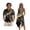Grey Marble, variant on Xixirimido Gothic Skull Pink Rose Heart Matching Couple Outfits His and Hers Set Men's Button Down Shirt & Women's Sleeveless Midi Dress Summer Casual Beach Vacation Clothes, XL