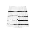 thumbnail image 4 of NAISIBABY Boys Girls Loose Shorts, Children's Comfy Casual Solid Striped Printed Sports Shorts With Pockets White 7 T, 4 of 4