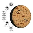 thumbnail image 4 of Naloa Brown Mushrooms PVC Leather Spare Tire Wheel Cover for Car Truck SUV Camper Trailer Universal Fit many size17 inch, 4 of 6