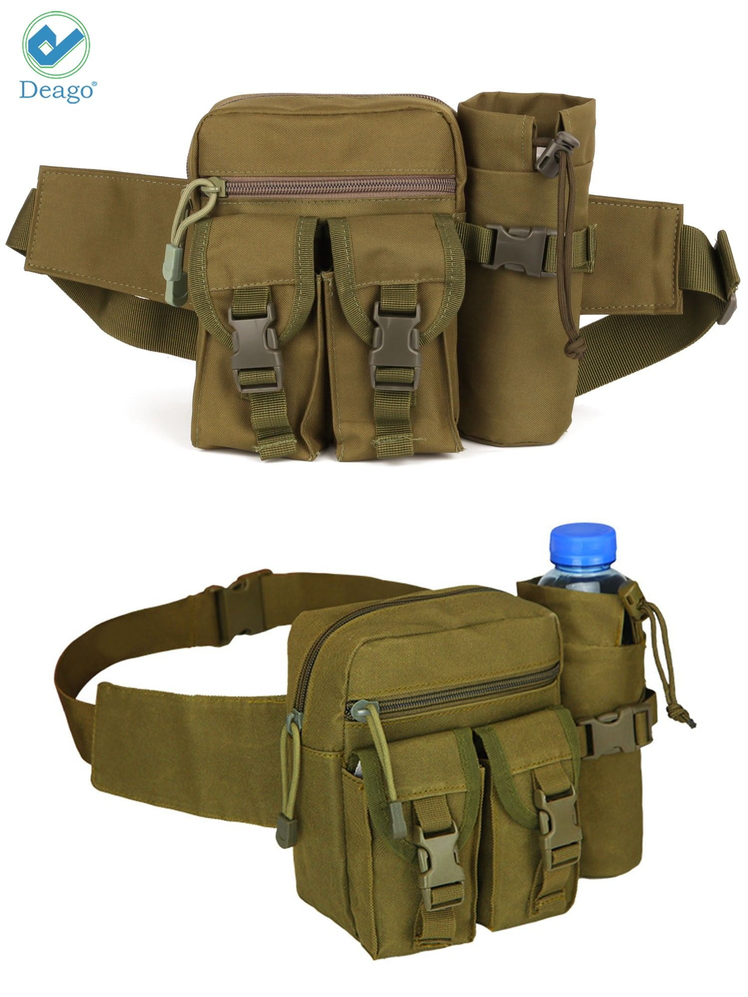 Outdoor Waterproof Camping Hiking Travel Military Waist Belt Pack Army Pouch Bag 