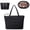 Black, variant on Puffer Tote Bag with Water Bottle Holder & Laptop Compartment for Women Girl, Work Tote Bags for Nurse Teacher, Quilted Shoulder Bag Handbag for Travel Gym(Black)