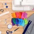 thumbnail image 3 of LOVEVER 960 Pcs Elastic Braided Rope Knitting Kit Weaving Loom Kit Weaving for Kids Pot Holder Loom Kit for Kids Child, 3 of 6