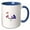 Blue/White, variant on 3drose, the Name Heba or Hiba in Arabic Letters Arab Name Calligraphy Gift, 11oz Mug