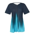 thumbnail image 5 of Pompotops T-shirt Mode Décontracté Imprimé Col Rond Manches Courtes Ample Blouse Pull Liquidation, 5 of 5