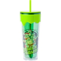 Silver Buffalo Teenage Mutant Ninja Turtles Sewer Squad 3D Sculpted Tumbler, 26oz