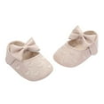 thumbnail image 6 of Baby Sweetie Baby Girls Mary Jane Flats Heart Bow Soft Sole PU Leather Flats Shoes First Walkers Non-Slip Princess Shoes, 6 of 9