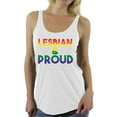 thumbnail image 1 of Awkward Styles Lesbian & Proud Sleeveless Shirt LGBTQ Racerback Tank Tops, 1 of 4