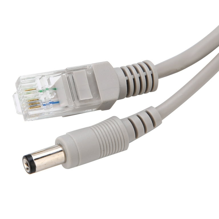 Optional Gray CAT5/CAT-5e Ethernet Cable RJ45 + DC Power 5M/10M