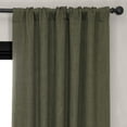 thumbnail image 3 of HPD Half Price Drapes Khaki Green Faux Linen Room Darkening Curtains for Bedroom & Living Room Curtains (1 Panel), Door & Window Curtains 96 inches long, Rod Pocket Curtains & Drapes, 50W X 96L, 3 of 12