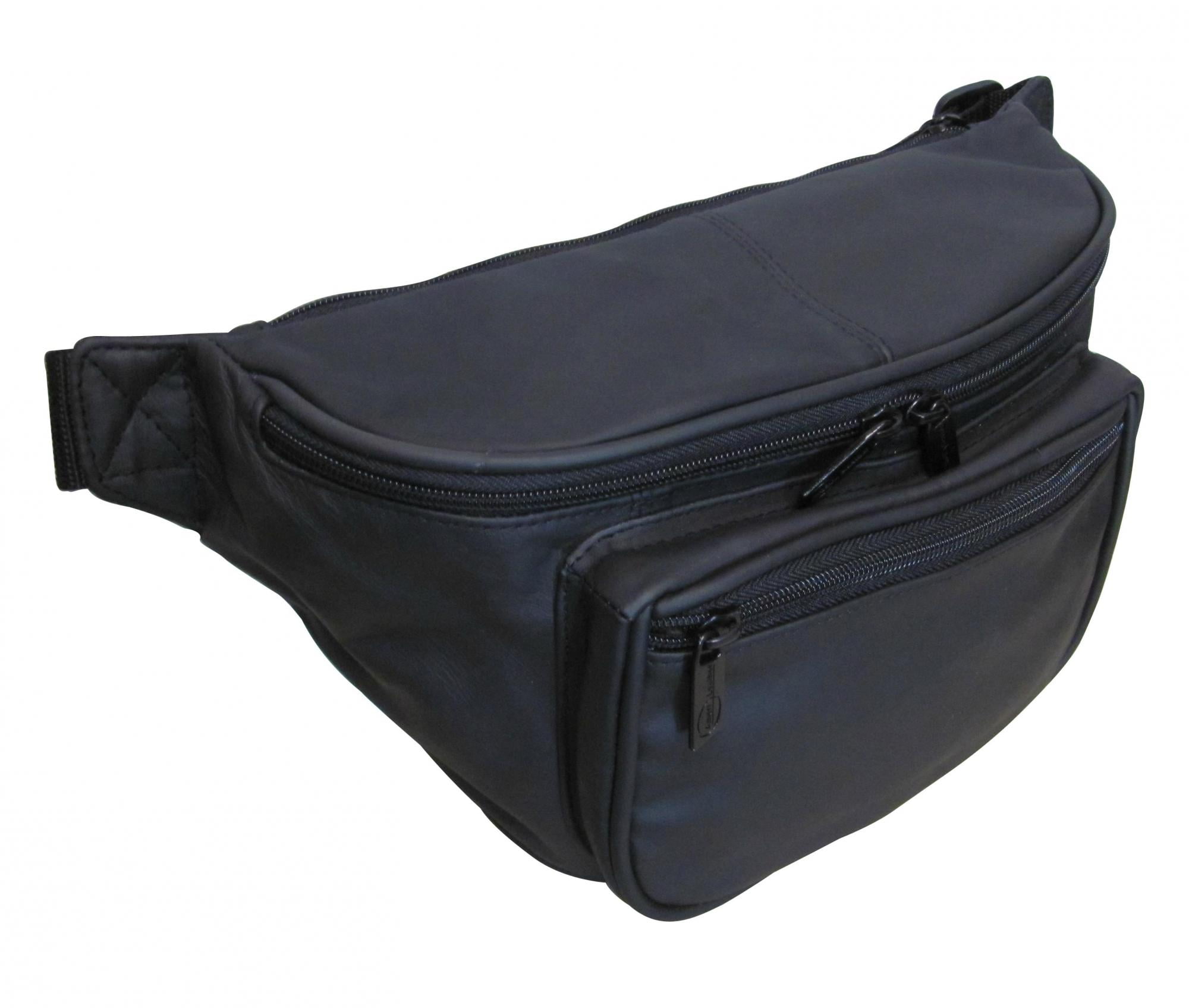 Jumbo Size Leather Fanny Pack