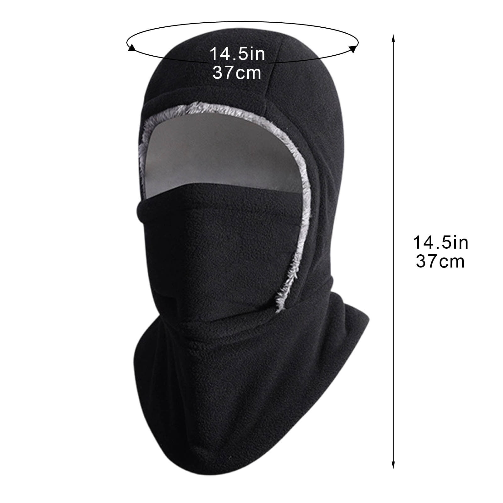 Uscallm Warm Winter Car Seat Cushion, Unisex Winter Balaclava Face Mask, Full Coverage Windproof Cold Weather Gear, Thermal Neck Warmer Ear Protection Hat