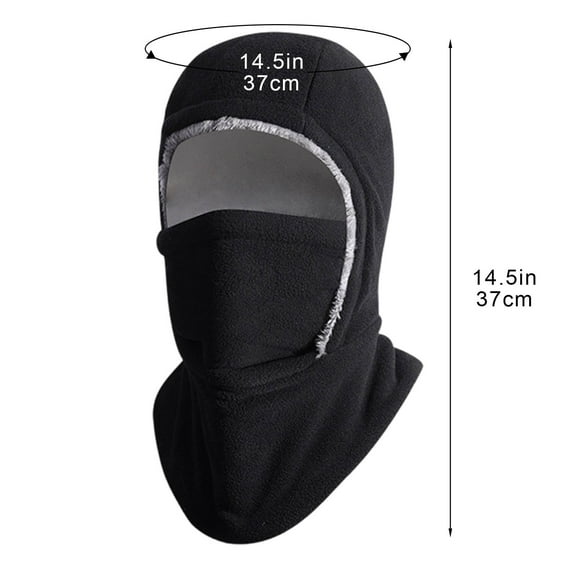 Windproof wool ski mask-warm mask, suitable for skiing, cycling and running in extremely cold environment, to keep warm face, neck and ears.