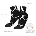 thumbnail image 5 of Mens Ankle Socks Womens Baseball Players Quarter Breathable Casual Socks, 5 of 7