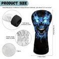 thumbnail image 6 of Yuyamidu Cool Skull Golf Club Head Covers Blue Skeleton Driver Headcover, Fairway Wood Head Cover, Golf Hybrid Head Cover for Women Men, 6 of 7