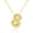 S, variant on A-Z Bubble Letter Necklace Gold Balloon Initial Necklaces Rhinestone Letter Pendant Necklaces for Women Trendy