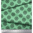 thumbnail image 2 of Soimoi Cotton Poplin Fabric Dot & Snowflake Artistic Decor Fabric Printed Yard 42 Inch Wide, 2 of 3