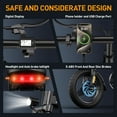 thumbnail image 2 of 500W 19 mph Adult Folding Electric Bike, Folding Compact Electric Bike, Fat Tire Electric Bike, Portable Electric EBike With Pedals With 48V 20AH Battery, Suitable For Mountain, Beach UL2849, 2 of 8