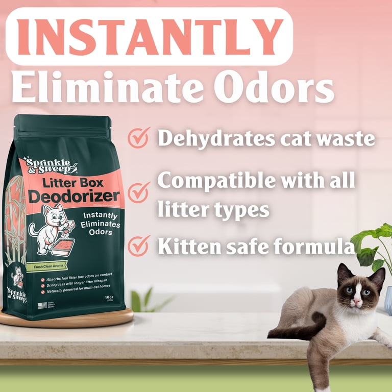 Sprinkle & Sweep Litter Box Deodorizer, 10 oz photo 5