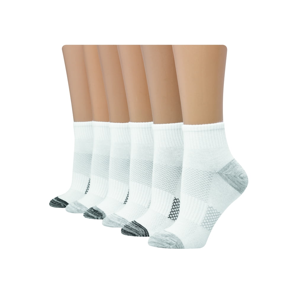 Hanes Hanes Women's Comfort Cool Lightweight Ankle Socks 6 pack