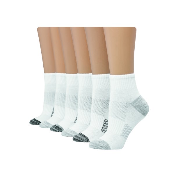 Hanes Hanes Women's Comfort Cool Lightweight Ankle Socks 6 pack
