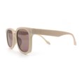 thumbnail image 6 of Womens Subtle Heart Metal Stud Horn Rim Plastic Retro Sunglasses Beige - Brown, 6 of 8
