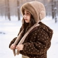 thumbnail image 2 of Faraee Kids Fuzzy Winter Trapper Hat Plush Ear Flap Hat with Tie Strings Soft Windproof Warm Snow Hat for Boys Girls Cold Weather 2‑8Y, 2 of 5
