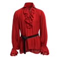 thumbnail image 2 of Chemise à Manches Longues Bandage Mode Haute Qualité Homme Gothique Blouse, 2 of 6