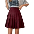 thumbnail image 3 of jiaxiM School Uniform Skirts for Girls Adjustable Waist Pleated Knee Length Skorts Flowy Swing Skirt Girl Dresses, 3 of 5