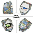thumbnail image 5 of FORMRS Mini Backpack Purse for Women Travel Daypack Casual Shoulder Bag, Pink Floral Window, 5 of 7