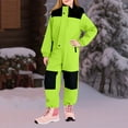 thumbnail image 2 of KAUOD Boys Girls One Piece Snowsuits Outdoor Ski Snowboard Snow Suits Kids Waterproof Insulated Winter Puffer Jumpsuit, 2 of 9