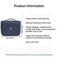 thumbnail image 3 of LEHOZIHEQ Foldable Hanging Travel Toiletry Bag, Waterproof Portable Travel Bags, Multifunction Travel Makeup Cosmetic Bag Organizer with Hanging Hook, 3 of 3