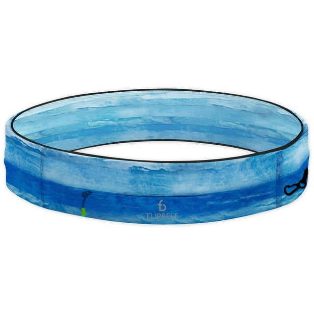 Riñonera para correr FlipBelt con cremallera grande Sayram Blue