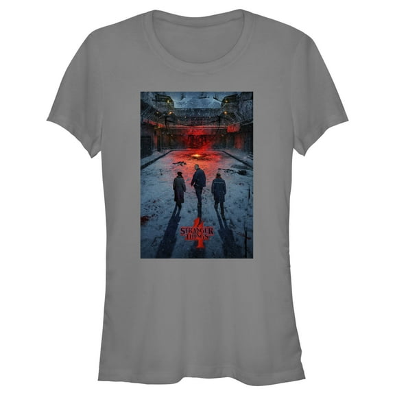 Netflix Junior's Stranger Things Winter Rift Russia Poster Graphic T-Shirt