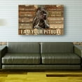 thumbnail image 2 of I Am Your Pitbull Dog Quote Poster Pictures For Wall Canvas Art For Bathroom Giclee Artwork Decor For Bedroom Prints Framed 12×18 in, 2 of 5