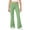 Green, variant on BXJX Girls Flare Pants Size 10-12 T, Elastic Waist School Casual Stretch Kids Yoga Pants Blue