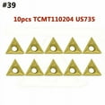 thumbnail image 1 of Indoor Factory Outerdoor Carbide Inserts 40 Types Carbide 10Pcs Inserts Tcmt110204 Us735, 1 of 5