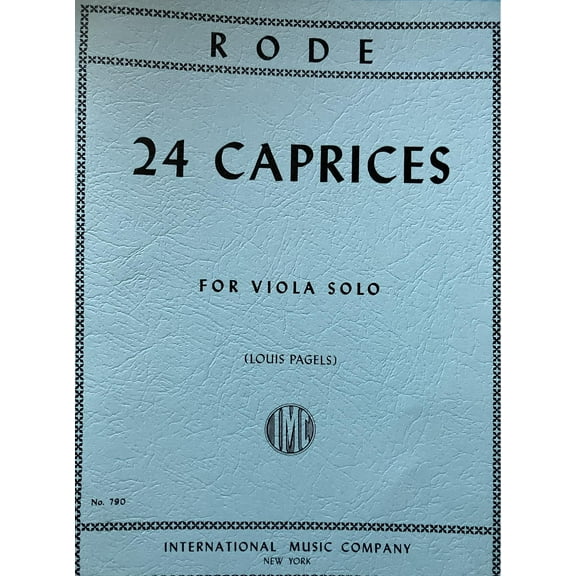 RODE - Caprichos (24) para Viola (Pagels) | C790