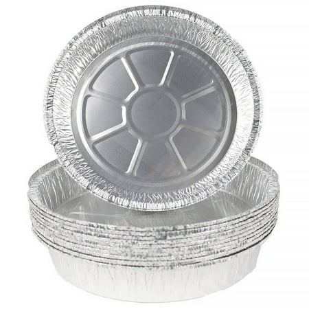 

500 Pieces Baking Pans with Clear Lids Freezer Fryer Liner Pizza Bread Trays Reheating Containers Flan Plates Kitchen Cookware 6-Inch Shallow deep dish