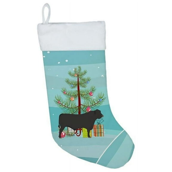 Black Angus Cow Christmas Christmas Stocking