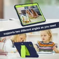 thumbnail image 5 of iPad Pro 12.9 inch 5th Generation 2021 Case,Dteck Shockproof Rubber Hybrid 3-Layer Protection Heavy Duty Case Kickstand Cover Pen Holder Design for iPad Pro 12.9" 5th Gen 2021,Navy+Green, 5 of 6