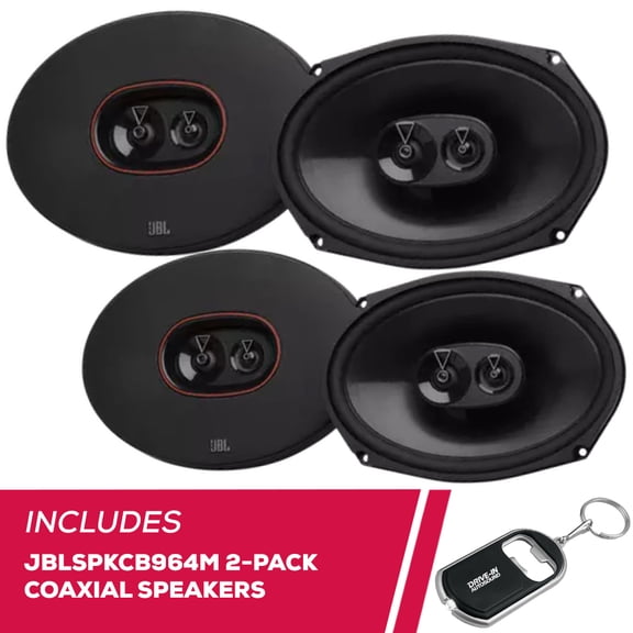New JBL 2-Pack JBLSPKCB964M Club Series 6x9" 85W RMS 3-Way Car Audio Speakers
